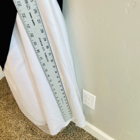 Nordstrom Formal Strapless Dress Black White Satin Gown With Tool SZ 13/14 NEW - Picture 13 of 16